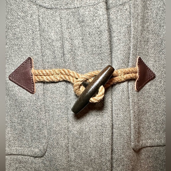 J. Crew gray classic duffle coat with toggles Size 12 - Picture 5 of 16